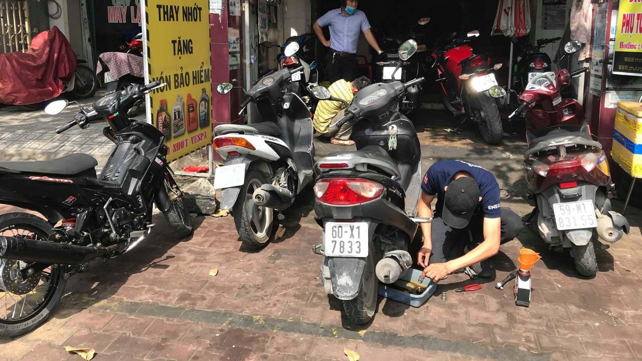 Máy nén khí cho tiệm sửa xe chất lượng, giá tốt