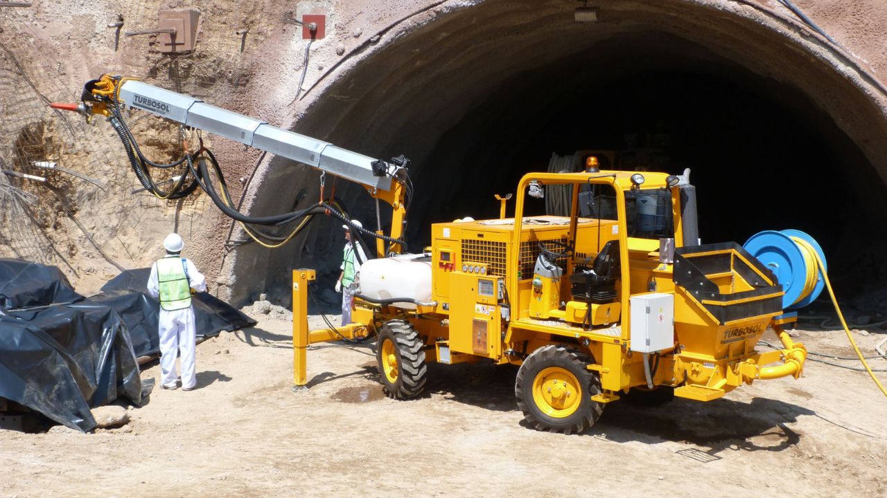Hỗ trợ cho hệ thống phun bê tông, vữa