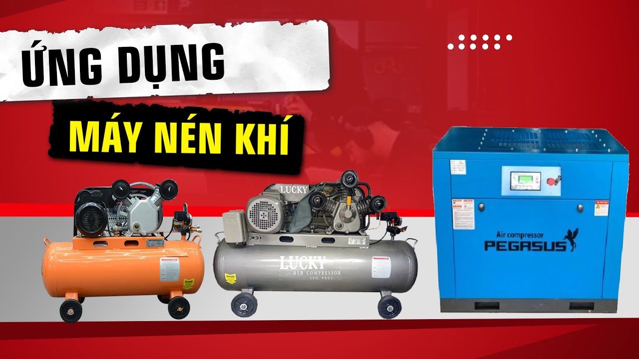 Máy nén khí giúp tối ưu hóa công việc, tiết kiệm thời gian và hiệu quả