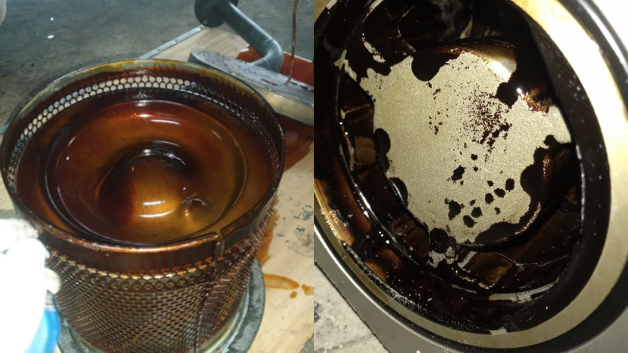 Máy hoạt động quá tải cũng có thể dẫn đến keo dầu