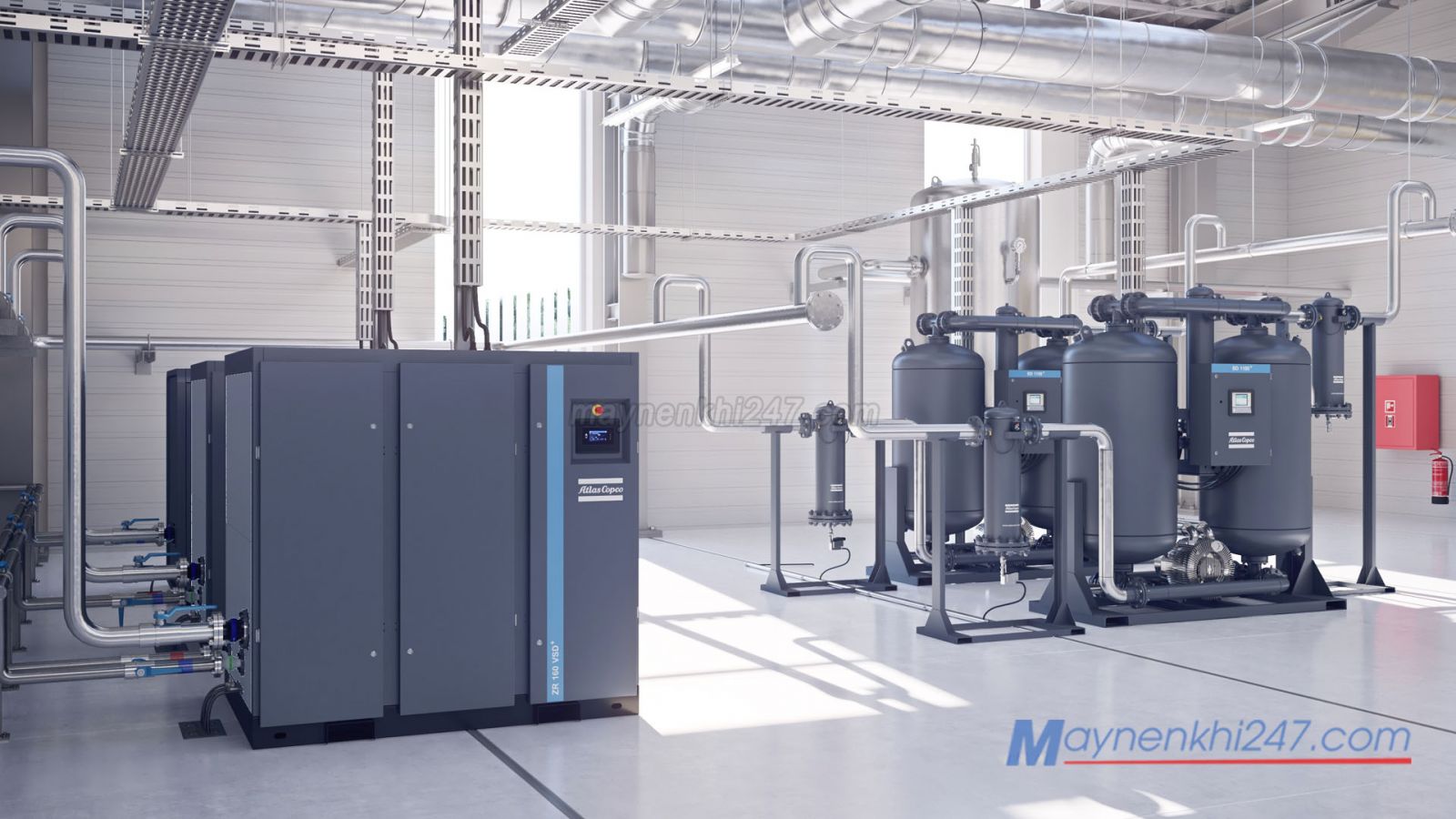 máy nén khí không dầu Atlas Copco