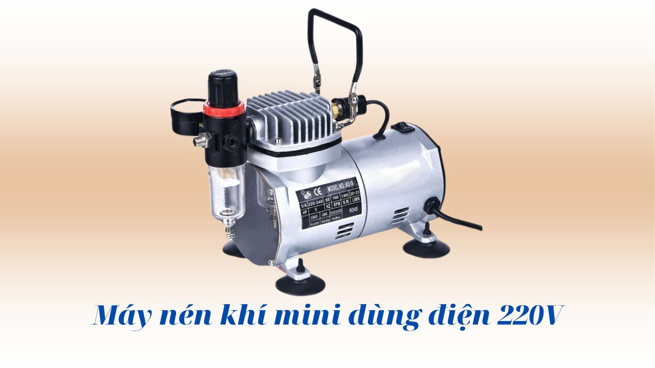 Máy nén khí dùng điện 200V nhỏ gọn