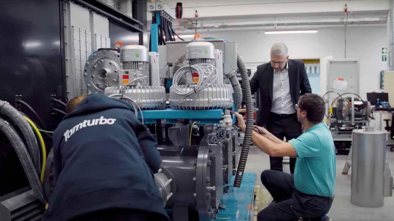 Máy nén khí Turbo cung cấp lưu lượng khí nén ổn định