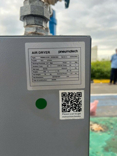 Lắp đặt Bộ M&aacute;y n&eacute;n kh&iacute; trục v&iacute;t Mark 55kW cho kh&aacute;ch h&agrave;ng ng&agrave;nh Nhựa tại Bắc Ninh