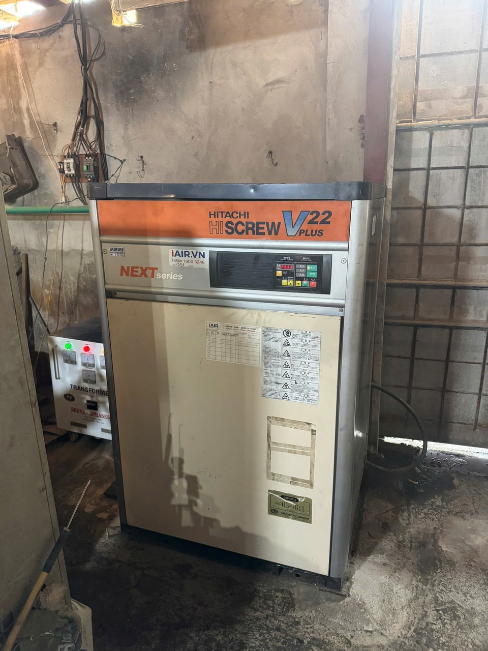 Bảo dưỡng M&aacute;y n&eacute;n kh&iacute; Hitachi 22kW cho kh&aacute;ch h&agrave;ng ng&agrave;nh H&oacute;a chất tại H&agrave; Nội