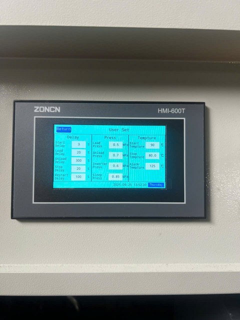 dự &aacute;n lắp đặt  m&aacute;y n&eacute;n kh&iacute; hande 15kw ng&agrave;nh dệt may h&agrave; nội