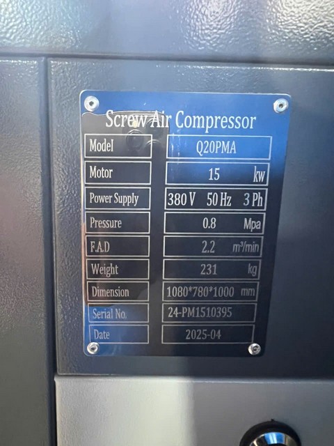 dự &aacute;n lắp đặt  m&aacute;y n&eacute;n kh&iacute; hande 15kw ng&agrave;nh dệt may h&agrave; nội