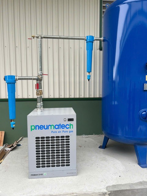 Lắp đặt Bộ M&aacute;y n&eacute;n kh&iacute; trục v&iacute;t Mark 55kW cho kh&aacute;ch h&agrave;ng ng&agrave;nh Sản xuất nhựa tại Hải Ph&ograve;ng