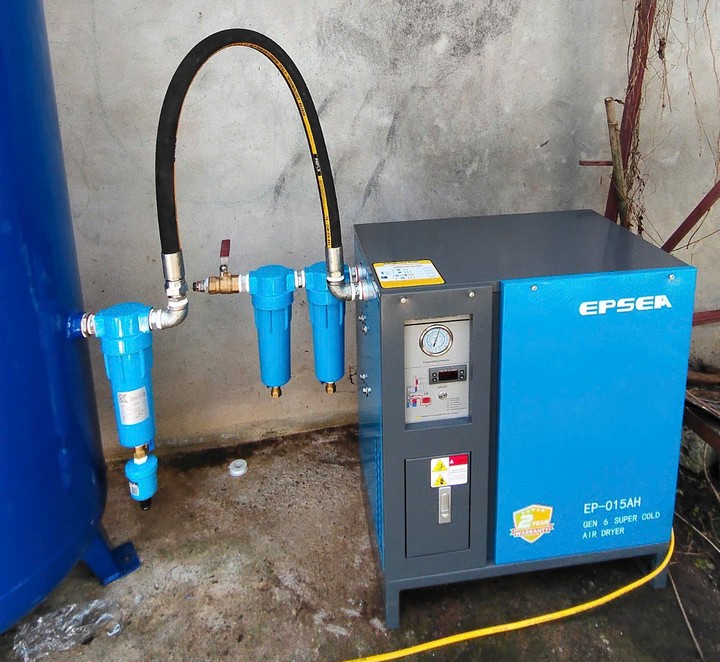 Lắp đặt Bộ Máy nén khí Mafuki 7.5kW cho khách hàng ngành Điện tử tại Phú Thọ