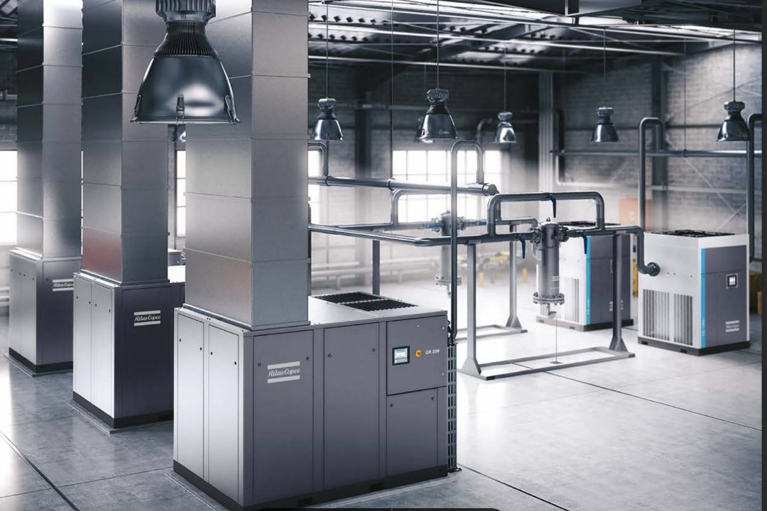 Máy nén khí trục vít dùng trong sản xuất bia