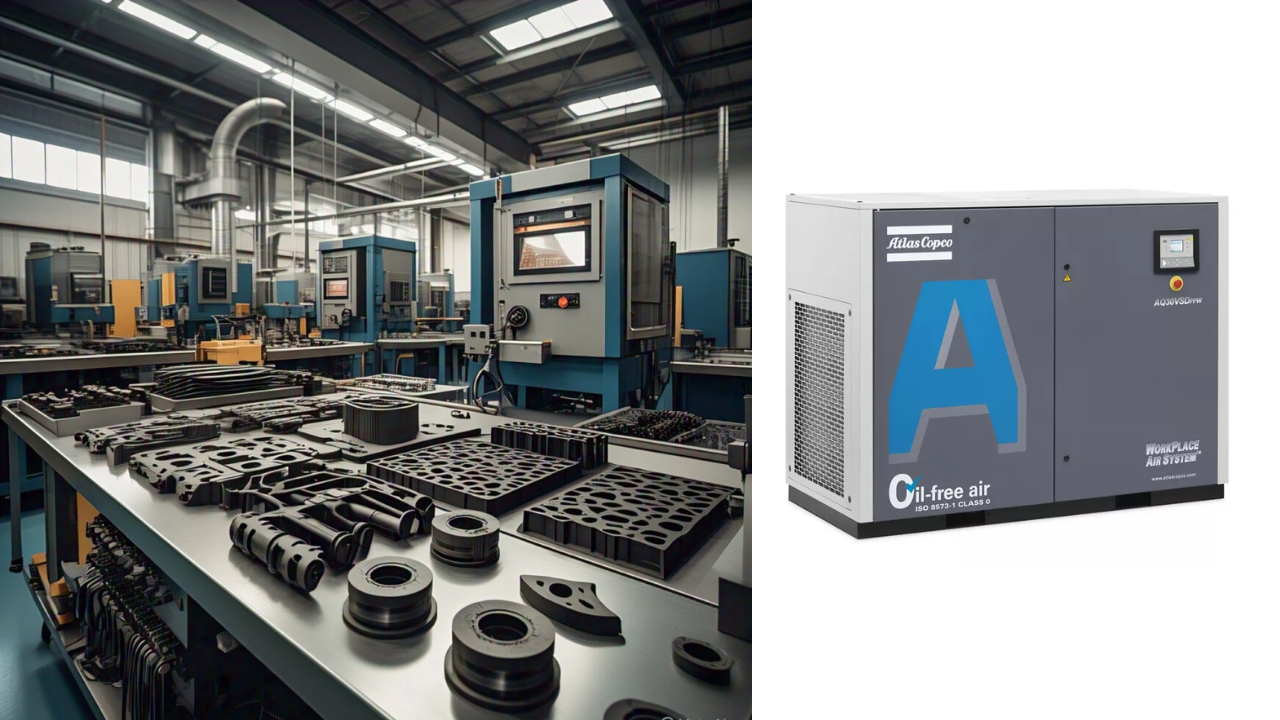 Ứng dụng máy nén khí trong sản xuất cao su