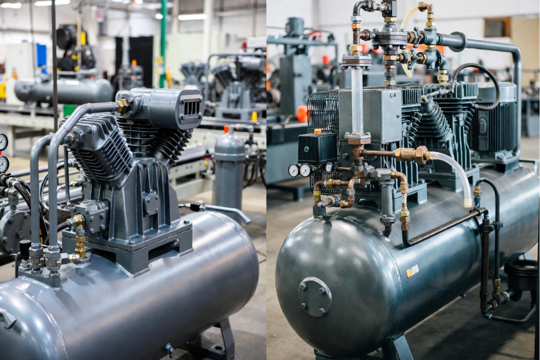 m&aacute;y n&eacute;n kh&iacute; trục v&iacute;t trong sản xuất cơ kh&iacute;