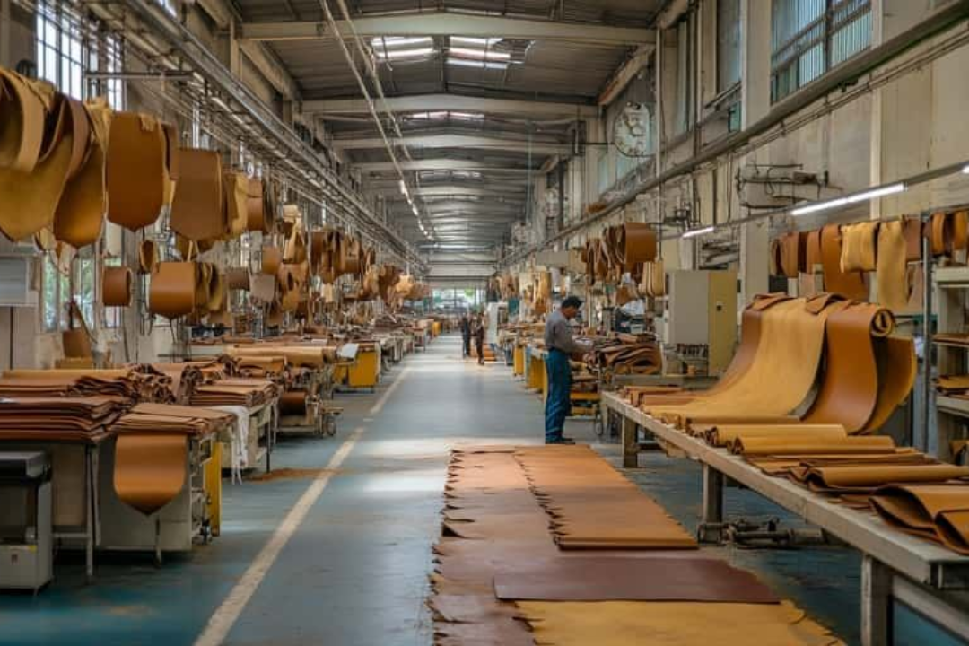 Ứng dụng m&aacute;y n&eacute;n kh&iacute; trong sản xuất gi&agrave;y da