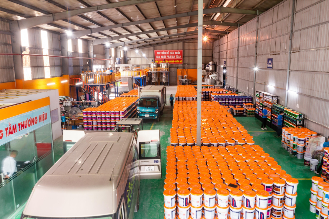 Ứng dụng m&aacute;y n&eacute;n kh&iacute; trong ng&agrave;nh sơn 