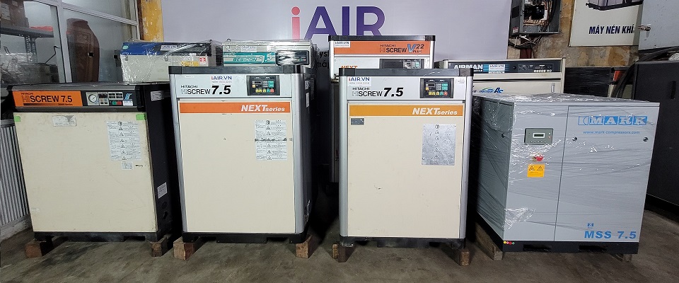 Máy nén khí trục vít cũ