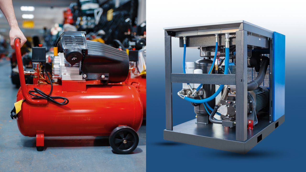 Máy nén khí được phân loại theo công suất động cơ