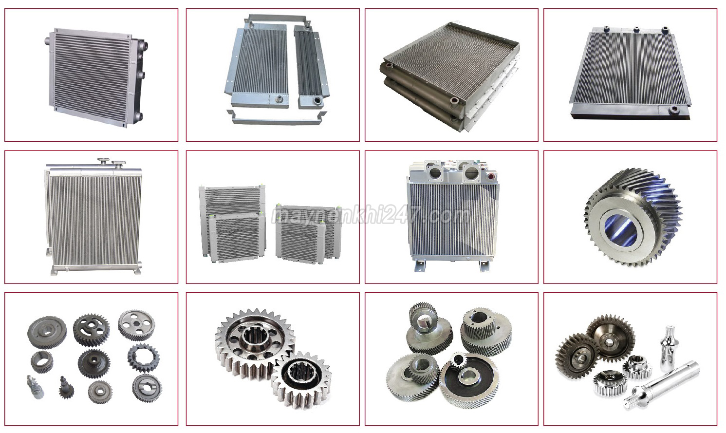 giàn tản nhiệt máy nén khí trục vít