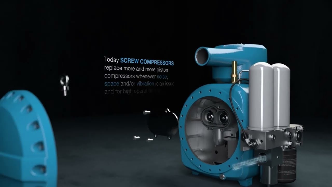 Ph&aacute;t triển m&aacute;y n&eacute;n kh&iacute; trục v&iacute;t với thiết kế 