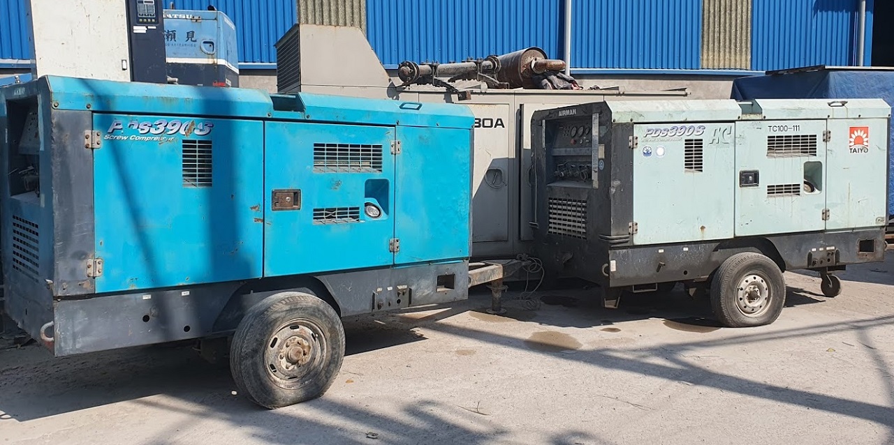 Cho thuê máy nén khí diesel cũ