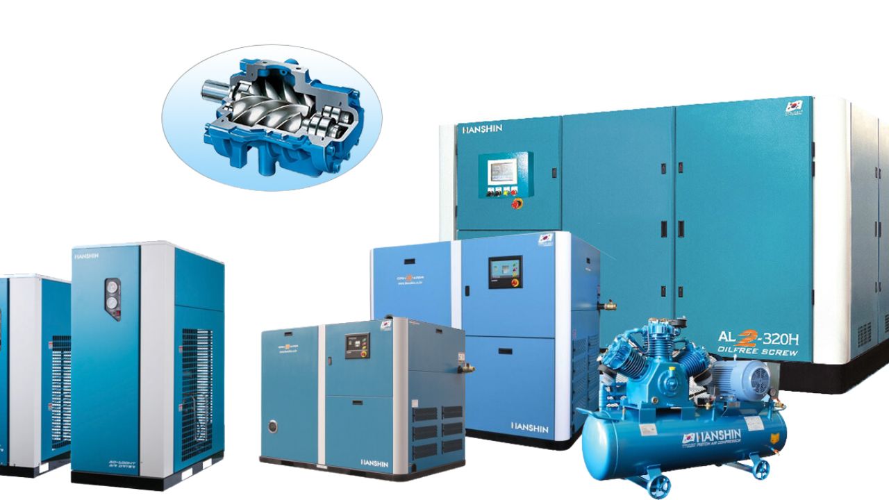 M&aacute;y n&eacute;n kh&iacute; Hanshin với đa dạng d&ograve;ng m&aacute;y