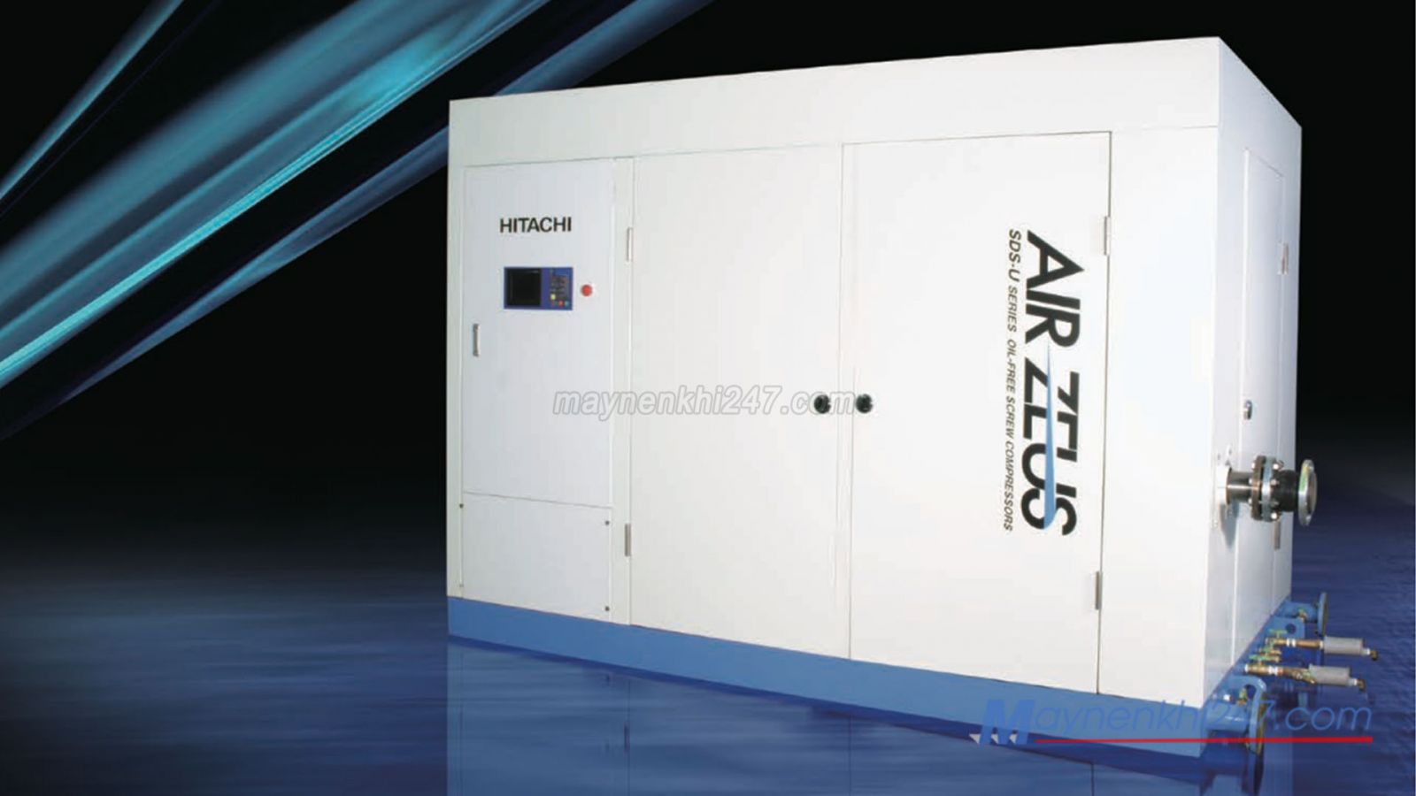 may-nen-khi-truc-vit-khong-dau-hitachi