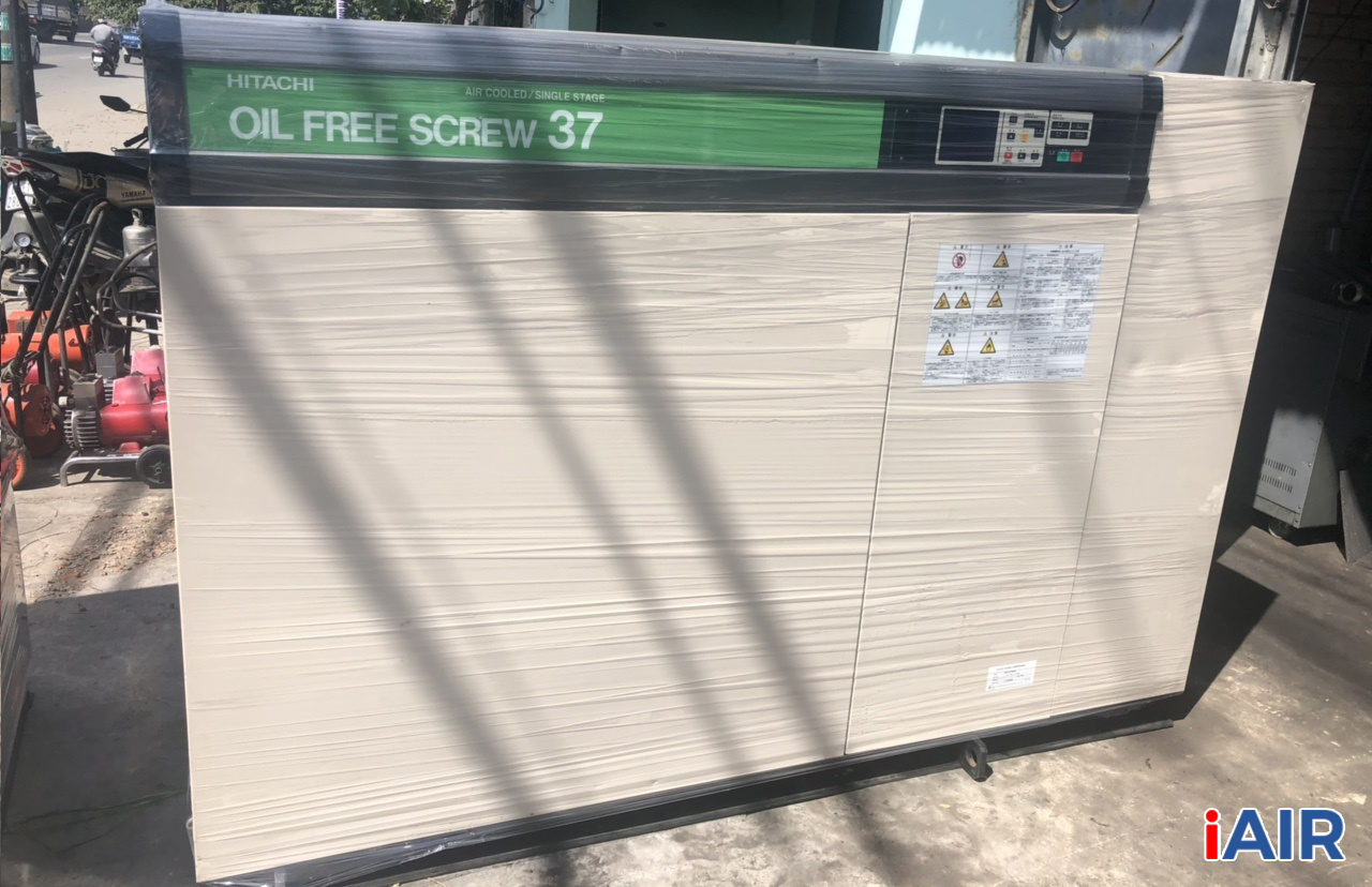 may-nen-khi-khong-dau-hitachi-37kw-50hp