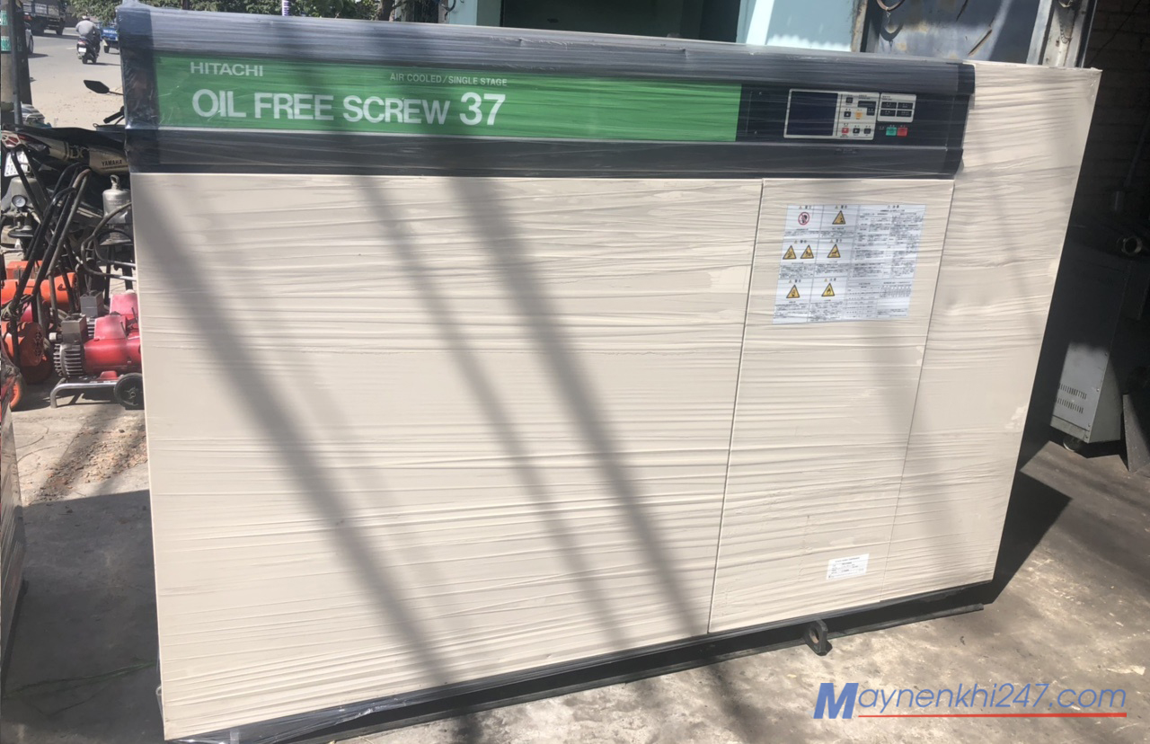may-nen-khi-khong-dau-hitachi-37kw-50hp