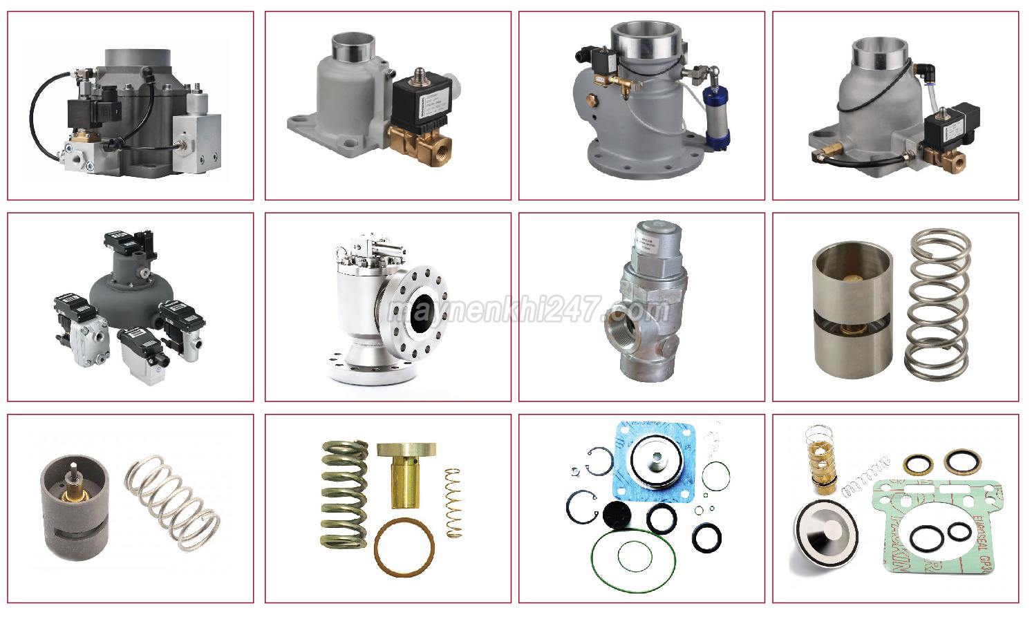 van cửa nạp, van hằng nhiệt máy nén khí trục vít