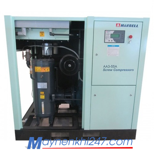 Máy nén khí trục vít Hanbell 55kw AA3-55A
