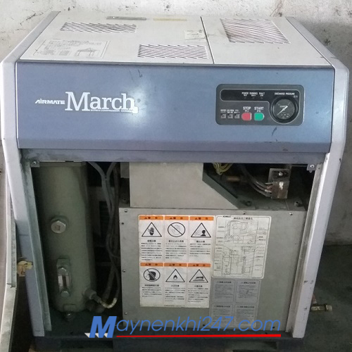 Máy nén khí cũ Nhật bãi 5.5kw (7.5hp)