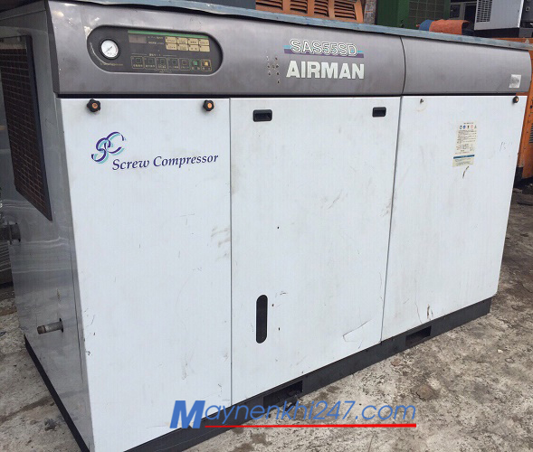 Máy nén khí Airman cũ 55kw-75hp