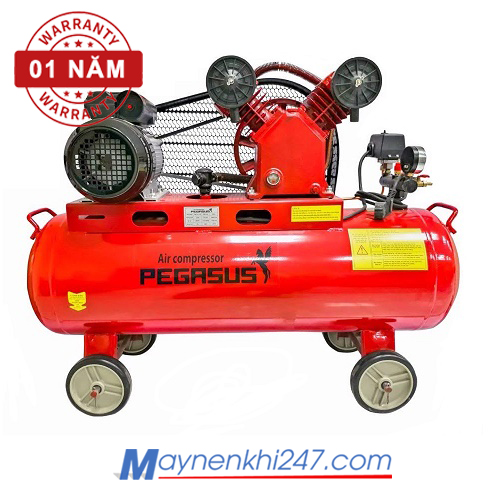Máy nén khí mini Pegasus 1.5 HP, bình 70 lít, TM-V-0.12/8-70L