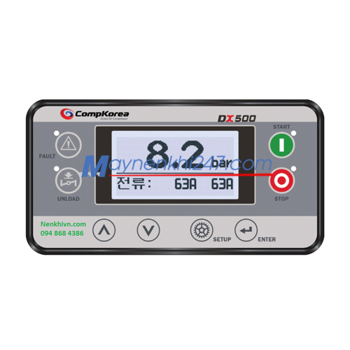Bảng điều khiển máy nén khí trục vít Compkorea
