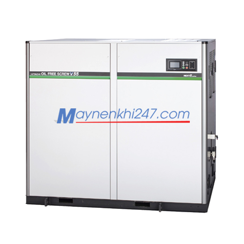 Máy nén khí trục vít Hitachi không dầu Next II Series 15-55KW một cấp nén
