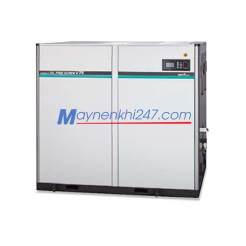 Máy nén khí trục vít Hitachi không dầu Next II Series 22-120KW hai cấp nén