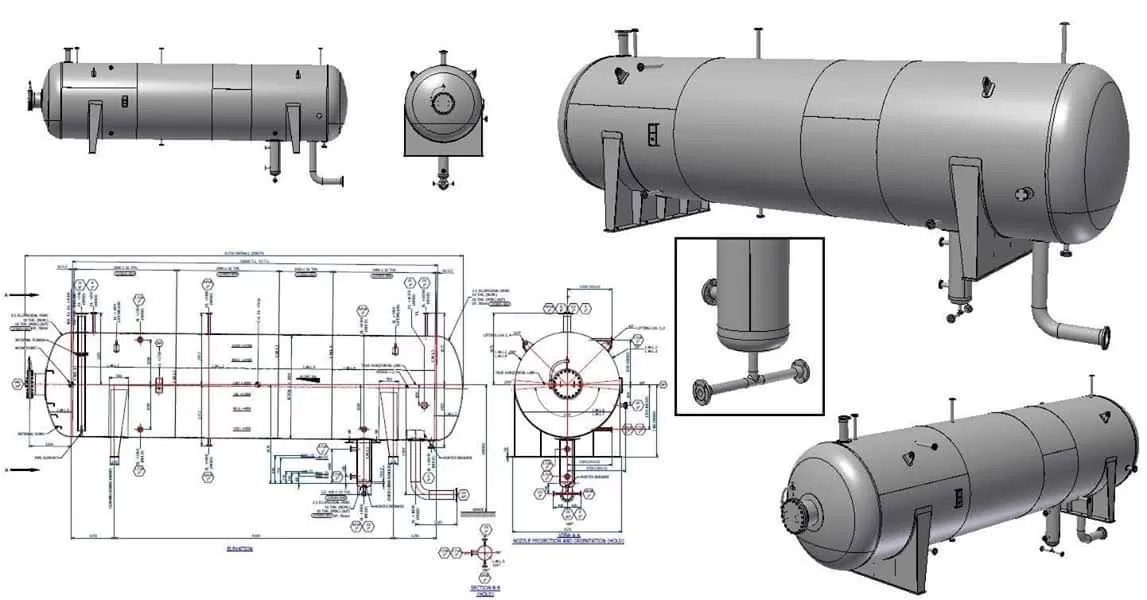 b&igrave;nh kh&iacute; n&eacute;n chế tạo theo bản vẽ