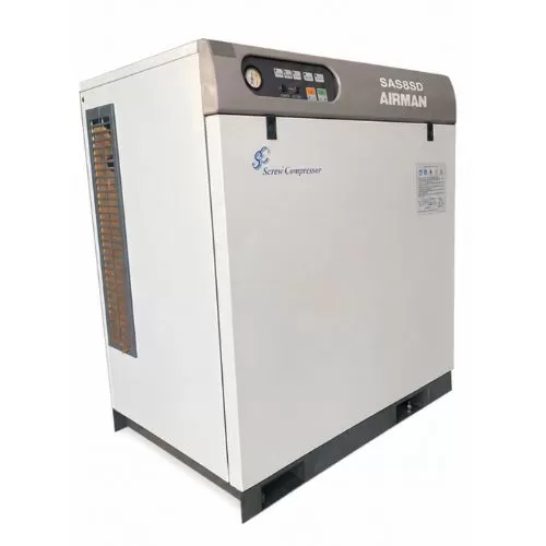Máy nén khí trục vít Airman 7.5kw, SAS08SD (Hàng cũ, Nhật bãi)