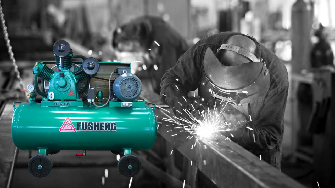 máy nén khí piston có dầu cao áp fusheng hta-120