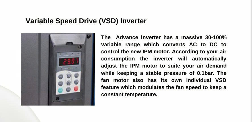 Máy nén khí trục vít biến tần 75KW Anest Iwata AIM100 EPM2-7