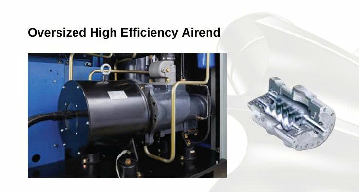 M&aacute;y n&eacute;n kh&iacute; trục v&iacute;t biến tần 90KW Anest Iwata AIM125 EPM2-10