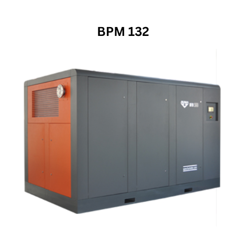 Máy nén khí trục vít biến tần Buma 132KW model BPM132