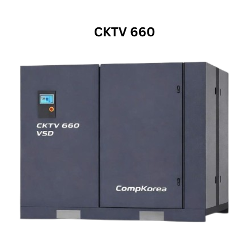 Máy nén khí trục vít biến tần 37KW CompKorea CKTV 660