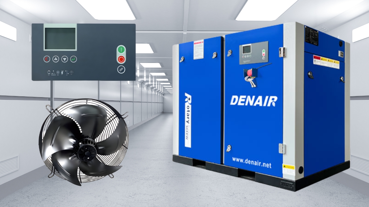 m&aacute;y n&eacute;n kh&iacute; trục v&iacute;t biến tần denair dav-15