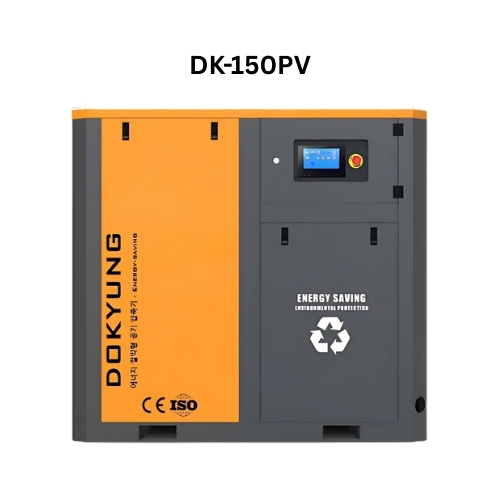 Máy nén khí trục vít biến tần Dokyung 110kw (150hp) DK-150PV