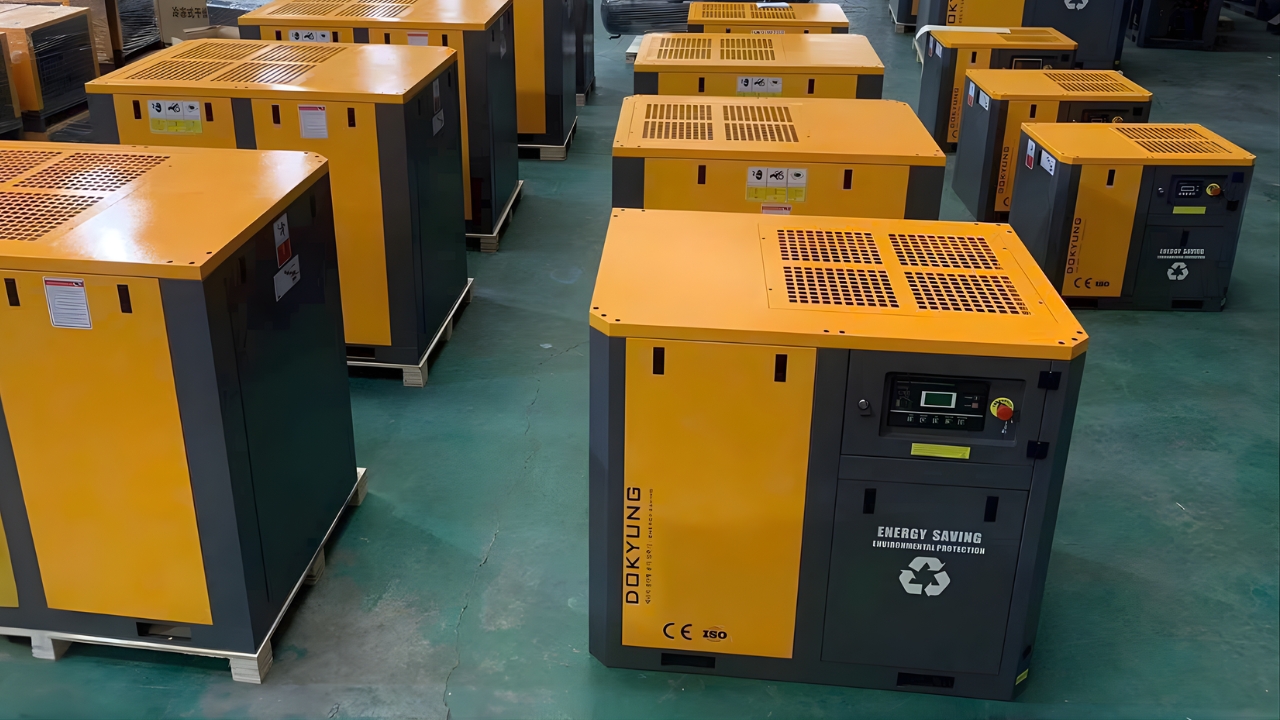 Máy nén khí trục vít Dokyung 160kW DK-200P