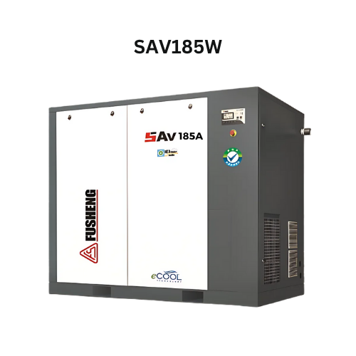 Máy nén khí trục vít biến tần Fusheng 250HP model SAV185W