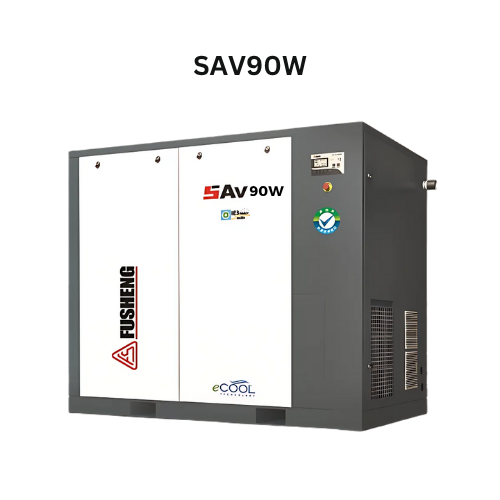 Máy nén khí trục vít biến tần Fusheng 125HP model SAV90W