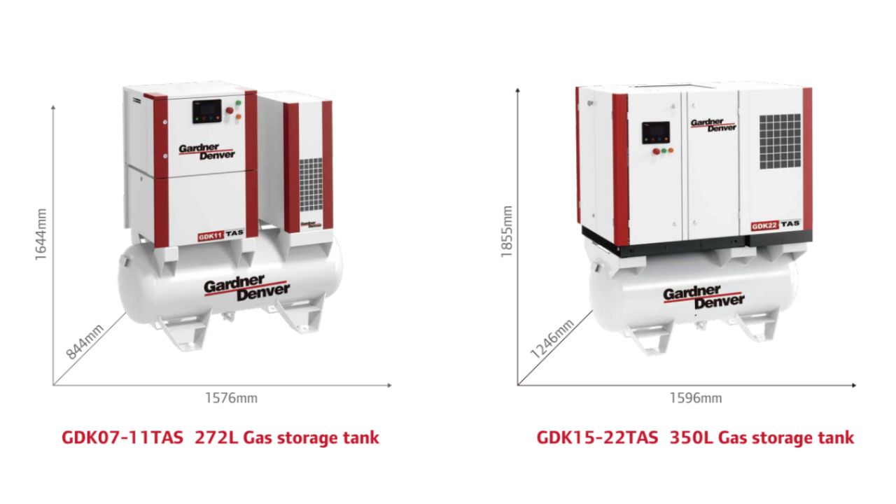 máy nén khí trục vít tích hợp gardner denver GDK22-10A TAS