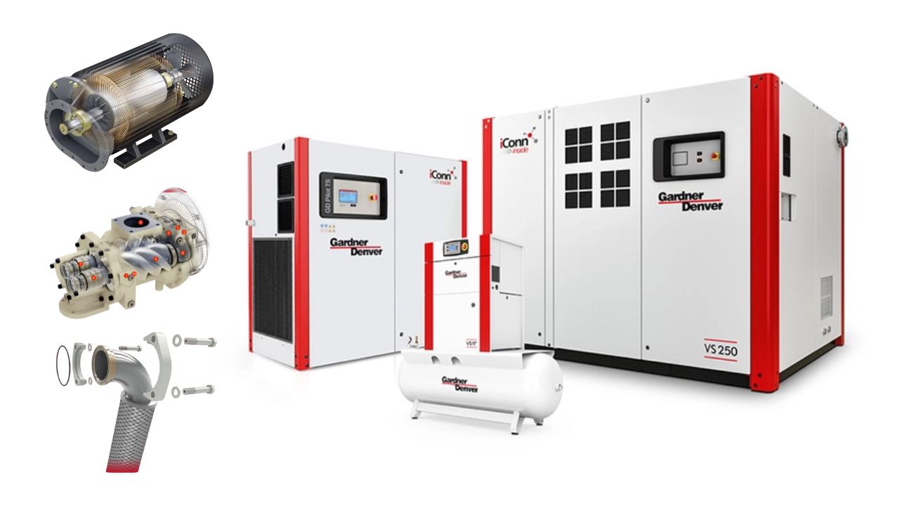 máy nén khí trục vít gardner denver GDK132FS-8A/W