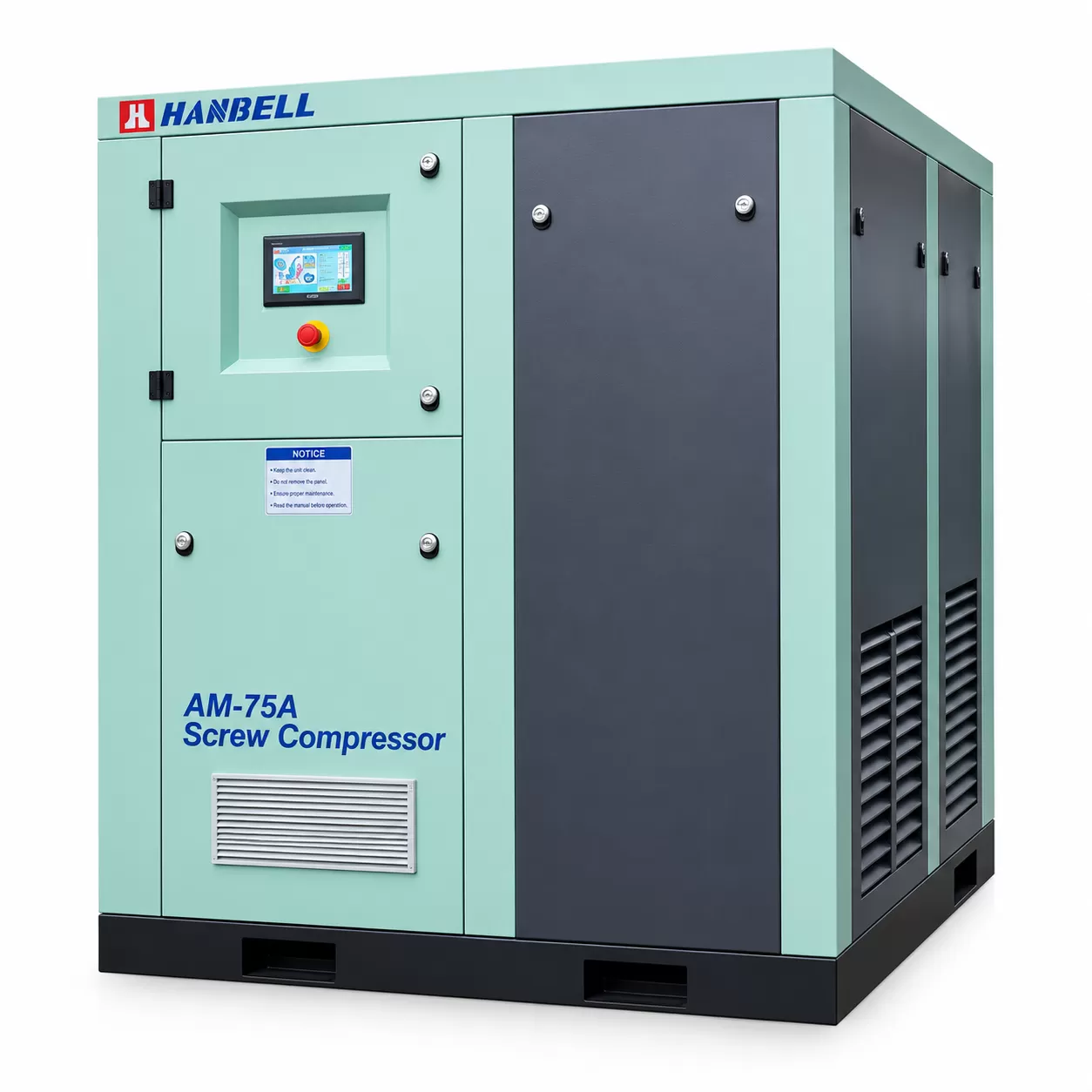 Máy nén khí trục vít biến tần Hanbell 30kw (40hp) AM-30A